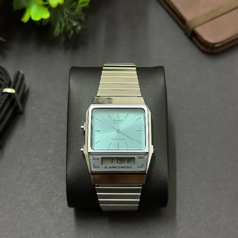 Casio Vintage Digital-Analogue Dual-time Watch- AQ-800EC-2A